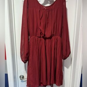 Burgundy stunner dress
